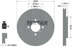 TEXTAR féktárcsa TEXTAR 92026503 (92026503)