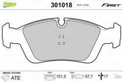 VALEO fékbetétkészlet, tárcsafék VALEO 301018