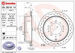 BREMBO féktárcsa BREMBO 09. D618.1X (09.D618.1X)