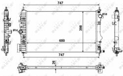 NRF hűtő, motorhűtés NRF 53774 (53774)