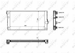 NRF hűtő, motorhűtés NRF 53817 (53817)
