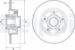 DELPHI Tarcza Ham. Z Loz. Renault Scenic Iii (bg9137rs)