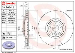 BREMBO féktárcsa BREMBO 09. D064.21 (09.D064.21)