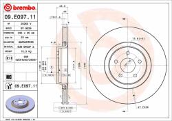 BREMBO féktárcsa BREMBO 09. E097.11 (09.E097.11)