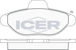 ICER fékbetétkészlet, tárcsafék ICER 180923