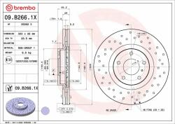 BREMBO féktárcsa BREMBO 09. B266.1X (09.B266.1X)