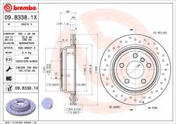 BREMBO féktárcsa BREMBO 09. B338.1X (09.B338.1X)