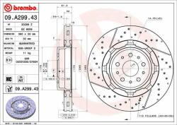 BREMBO féktárcsa BREMBO 09. A299.43 (09.A299.43)