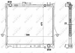 NRF hűtő, motorhűtés NRF 53055 (53055)