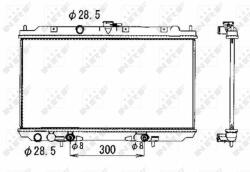 NRF hűtő, motorhűtés NRF 53390 (53390)