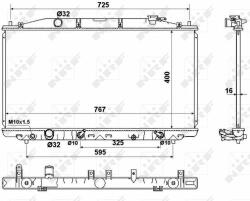 NRF hűtő, motorhűtés NRF 53971 (53971)