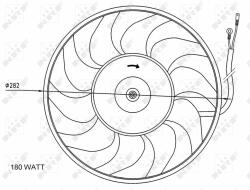 NRF ventilátor, motorhűtés NRF 47071 (47071)