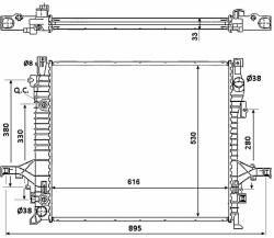 NRF hűtő, motorhűtés NRF 58356 (58356)
