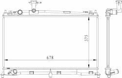 NRF hűtő, motorhűtés NRF 53411 (53411)
