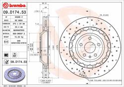 BREMBO féktárcsa BREMBO 09. D174.53 (09.D174.53)