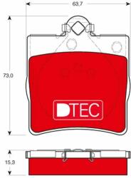 TRW fékbetétkészlet, tárcsafék TRW GDB1335DTE (GDB1335DTE)