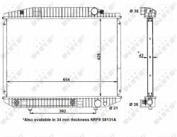 NRF hűtő, motorhűtés NRF 58131 (58131)