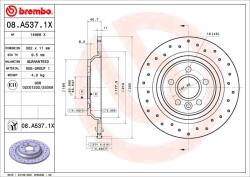 BREMBO féktárcsa BREMBO 08. A537.1X (08.A537.1X)