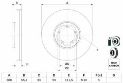 Bosch féktárcsa BOSCH 0 986 479 F46 (0 986 479 F46)