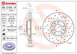 BREMBO féktárcsa BREMBO 09. C133.1X (09.C133.1X)