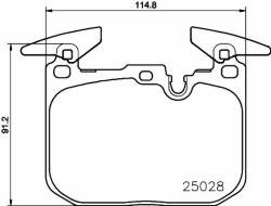 Hella Pagid fékbetétkészlet, tárcsafék HELLA PAGID 8DB 355 021-271