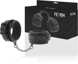 Fetish Submissive Bondage Catuse Fetish Submissive Vegan Leather Handcuffs With Noprene Lining
