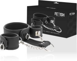 Fetish Submissive Bondage Catuse Fetish Submissive Vegan Leather Necklace And Handcuffs With Noprene Lining