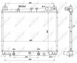 NRF hűtő, motorhűtés NRF 53212 (53212)