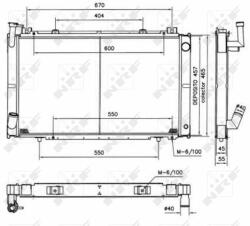 NRF hűtő, motorhűtés NRF 52154 (52154)