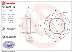 BREMBO Bre-08.7627. 1x (08.7627.1x)