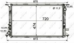 NRF hűtő, motorhűtés NRF 53013 (53013)