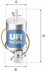 UFI Üzemanyagszűrő UFI 31.853. 00