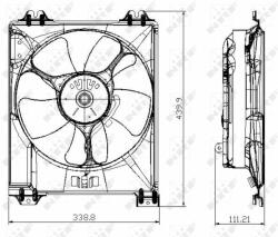 NRF ventilátor, motorhűtés NRF 47677 (47677)