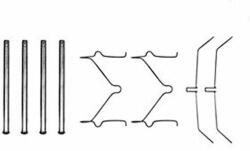 TRW tartozékkészlet, tárcsafékbetét TRW PFK208 (PFK208)