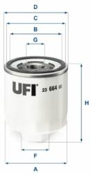 UFI olajszűrő UFI 23.664. 00