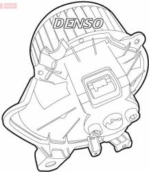 DENSO Utastér-ventilátor DENSO DEA01010