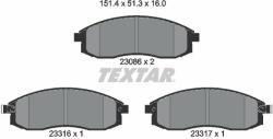 TEXTAR fékbetétkészlet, tárcsafék TEXTAR 2308602 (2308602)