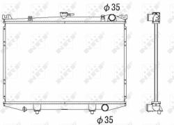 NRF hűtő, motorhűtés NRF 516842 (516842)