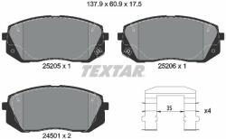 TEXTAR fékbetétkészlet, tárcsafék TEXTAR 2520501 (2520501)
