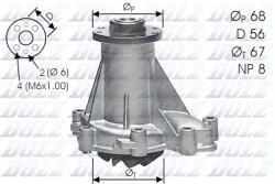 DOLZ Vízszivattyú, motorhűtés DOLZ M176 (M176)