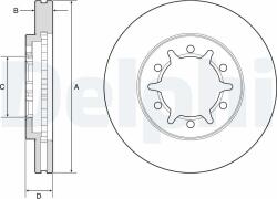 DELPHI Tarcza Ham. Nissan Np300 08- (bg4795c)