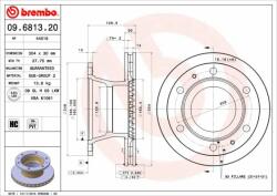 BREMBO féktárcsa BREMBO 09.6813. 20 (09.6813.20)