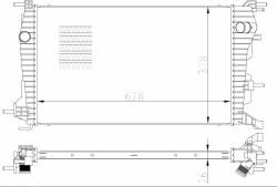 NRF hűtő, motorhűtés NRF 550004 (550004)