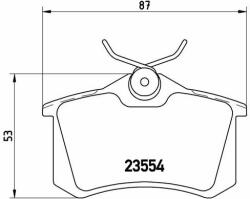 BREMBO fékbetétkészlet, tárcsafék BREMBO P 68 024X (P 68 024X)