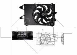 NRF ventilátor, motorhűtés NRF 47004 (47004)