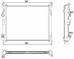 NRF hűtő, motorhűtés NRF 53032 (53032)