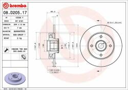 BREMBO Bre-08. D205.17