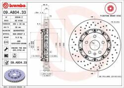 BREMBO Bre-09. A804.33 (09.a804.33)