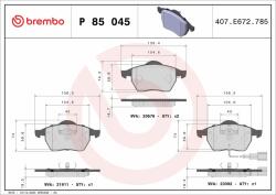 BREMBO Bre-p85045 (p 85 045)
