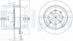 DELPHI Tarcza Ham. Honda Civic Vi -01 Tyl (bg2538)